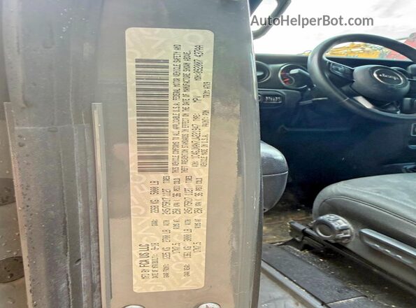 1C4GJXAN7JW221947 2018 JEEP WRANGLER Gray Vista interior trasera