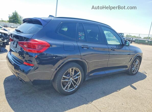 5UXTS3C58K0Z03790 2019 BMW X3 Blue Front right