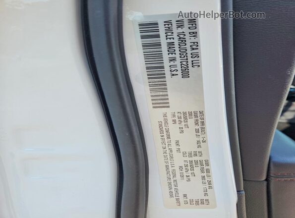 1C4RDJDG5TC226000 2026 DODGE DURANGO Белый Панорамный вид салона 360°