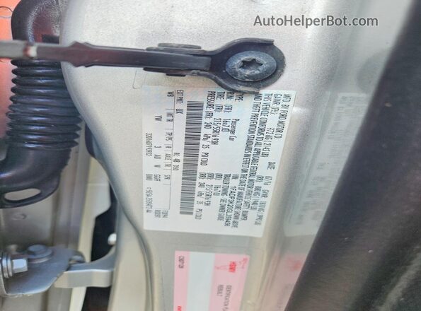 1FADP3K20GL359456 2016 FORD FOCUS Silver VIN კოდის სტიკერის ხედი