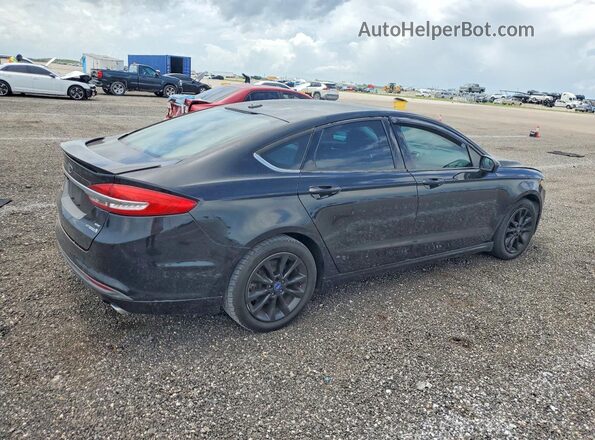 3FA6P0LU6JR137987 2018 FORD FUSION Black Przód prawy