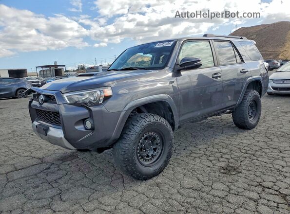 JTEBU5JR7K5709422 2019 TOYOTA 4RUNNER Серый Задняя левая четверть