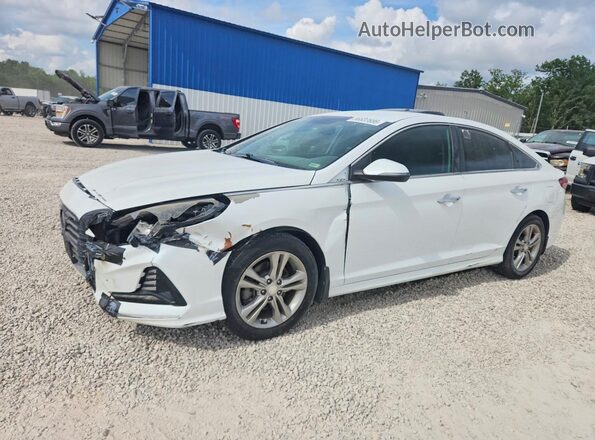 5NPE34AF7JH629265 2018 HYUNDAI SONATA White Rear left