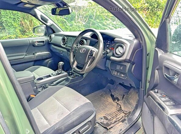 3TMDZ5BNXNM136041 2022 TOYOTA TACOMA Green უკანა სავარძლების ხედი