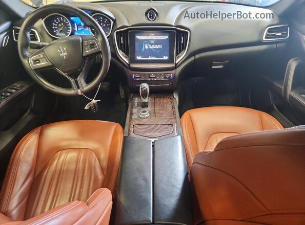 ZAM57YTL7J1293294 2018 MASERATI GHIBLI Blue ხელსაწყოთა პანელის ხედი