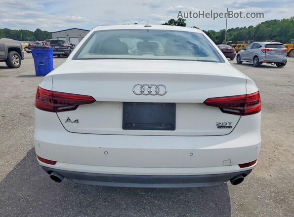 WAUANAF47HN002698 2017 AUDI A4 White Front interior view