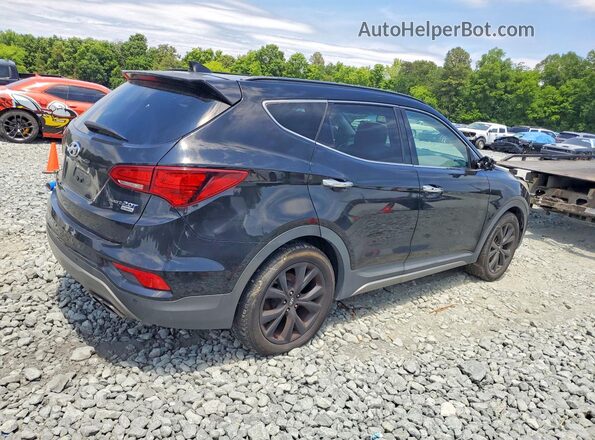 5XYZW4LA6HG464370 2017 HYUNDAI SANTA Black Przód prawy