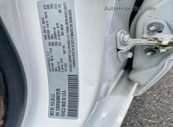 1C6RRFBG8MN728109 2021 RAM 1500 White Հետևի նստատեղերի տեսք