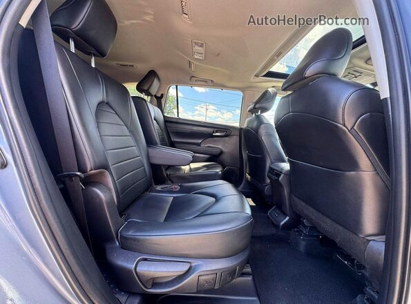 5TDGZRAH0NS123413 2022 TOYOTA HIGHLANDER Blue Вид салону спереду