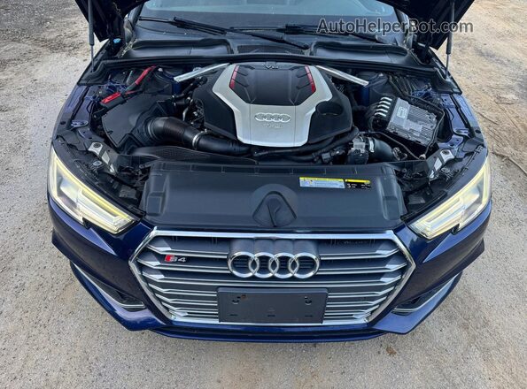 WAUB4AF40JA003891 2018 AUDI S4 Blue წინა პანელის ხედი