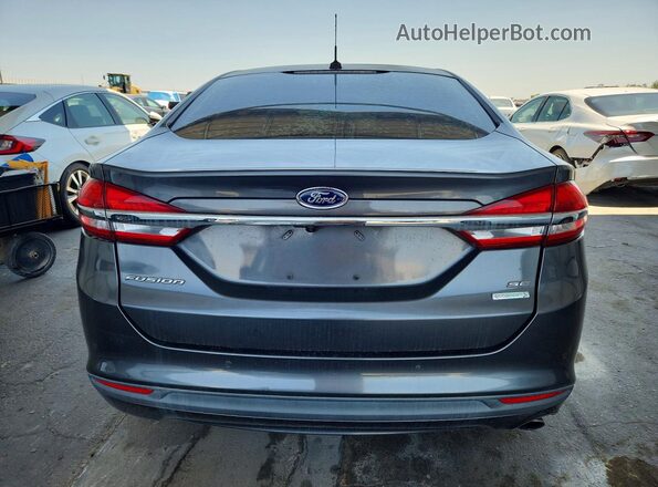 3FA6P0HD8JR137045 2018 FORD FUSION Gray წინა სალონის ხედი