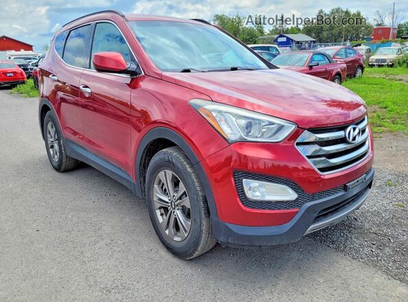 5XYZUDLA1GG361944 2016 HYUNDAI SANTA Red Trasero izquierdo