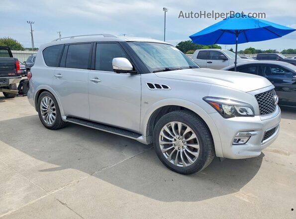 JN8AZ2NF0H9646346 2017 INFINITI QX80 Silver Widok z przodu