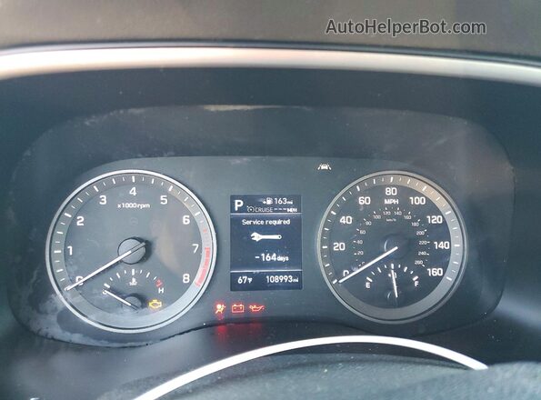 KM8J2CA45LU173152 2020 HYUNDAI TUCSON Серый Вид задних сидений
