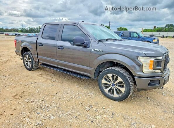 1FTEW1EP3KKC30641 2019 FORD F150 Gray Widok z przodu