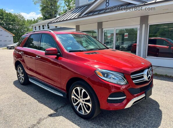 4JGDA5HB4GA700587 2016 MERCEDES-BENZ GLE Red 