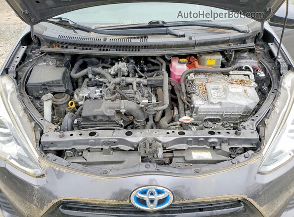 JTDKDTB35G1133069 2016 TOYOTA PRIUS Gray Vista de la etiqueta del VIN