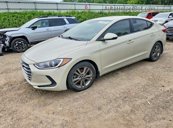 5NPD84LF8HH195426 2017 HYUNDAI ELANTRA Бежевый Задняя левая четверть