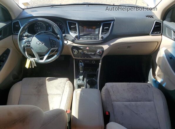 KM8J33A20HU519045 2017 HYUNDAI TUCSON White Սարքավորումների վահանակի տեսք