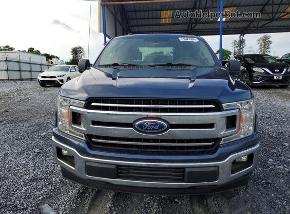 1FTEW1C51JFC66093 2018 FORD F150 Blue Вид ззаду