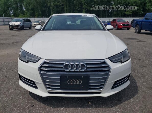 WAUANAF47HN002698 2017 AUDI A4 White Rear view