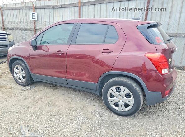 3GNCJKSB0HL234777 2017 CHEVROLET TRAX Burgundy Tył prawy