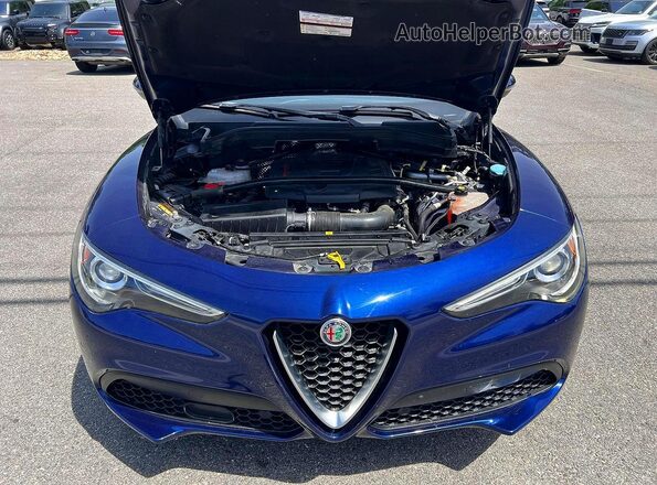 ZASPAKBN7K7C71882 2019 ALFA ROMEO STELVIO Blue Vista del cuadro de instrumentos