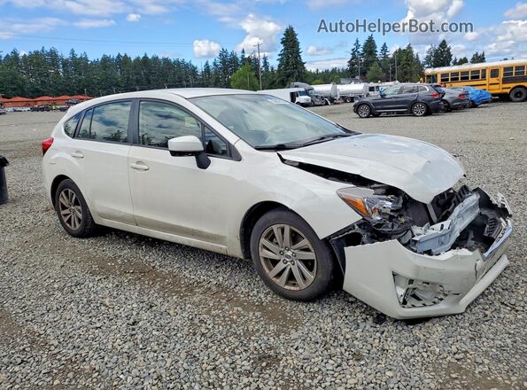 JF1GPAB62G8279289 2016 SUBARU IMPREZA Белый Вид спереди