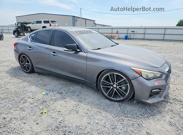 JN1EV7AP0HM731790 2017 INFINITI Q50 Gray Widok z przodu