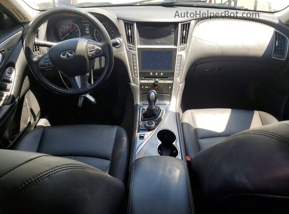 JN1EV7AR7GM343312 2016 INFINITI Q50 White ხელსაწყოთა პანელის ხედი