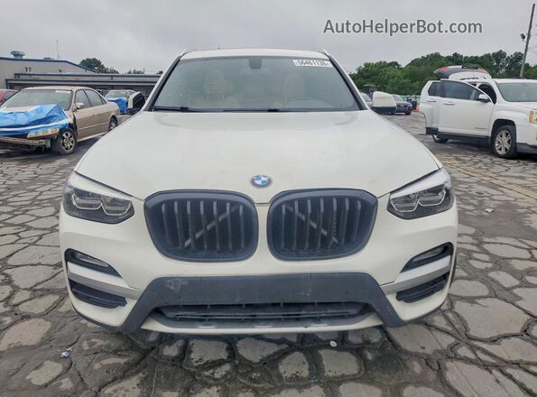 5UXTR9C50JLD62250 2018 BMW X3 White Rear view