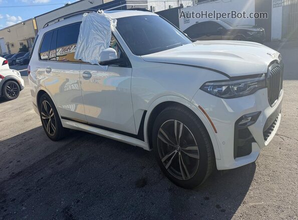 5UXCX6C08N9K31043 2022 BMW X7 White Trasero izquierdo