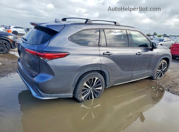 5TDLZRAH5MS068907 2021 TOYOTA HIGHLANDER Gray Przód prawy