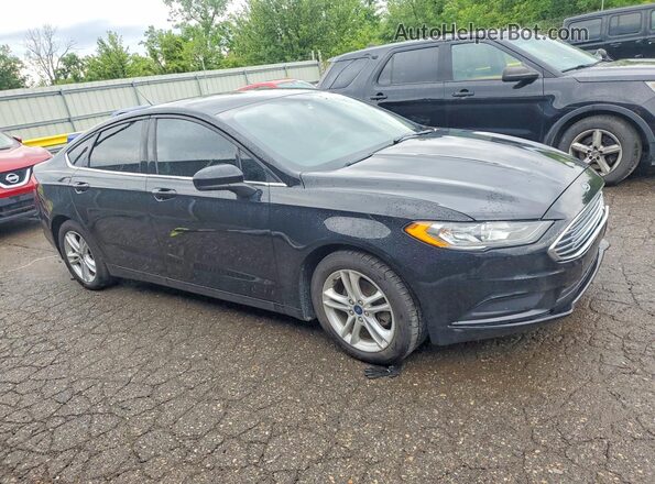 3FA6P0HD1JR266423 2018 FORD FUSION Black წინა ხედი