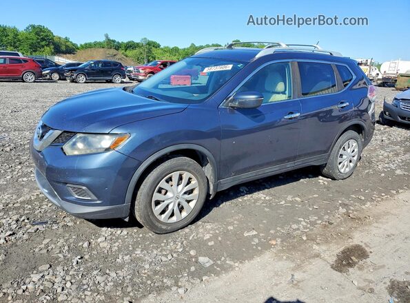 5N1AT2MV4GC899320 2016 NISSAN ROGUE Blue Հետևի ձախ