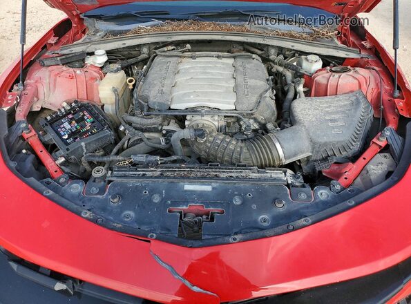 1G1FH1R78K0139622 2019 CHEVROLET CAMARO Red ძრავის განყოფილების ხედი
