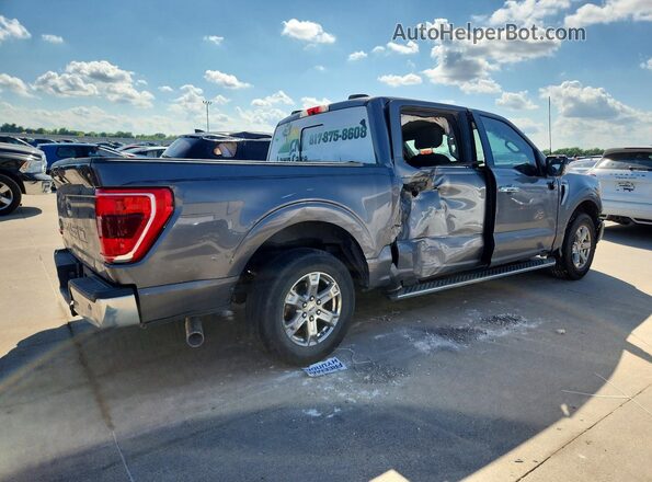 1FTEW1C52MFC71193 2021 FORD F150 Gray Delantero derecho