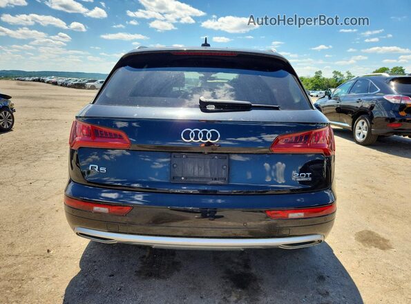 WA1BNAFY1J2034459 2018 AUDI Q5 Black Front interior view