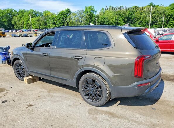 5XYP5DHC5MG141118 2021 KIA TELLURIDE Коричневый Задняя правая четверть