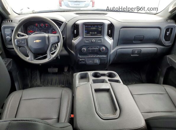 1GCRWAEF5KZ190076 2019 CHEVROLET SILVERADO White Вид щитка приладів