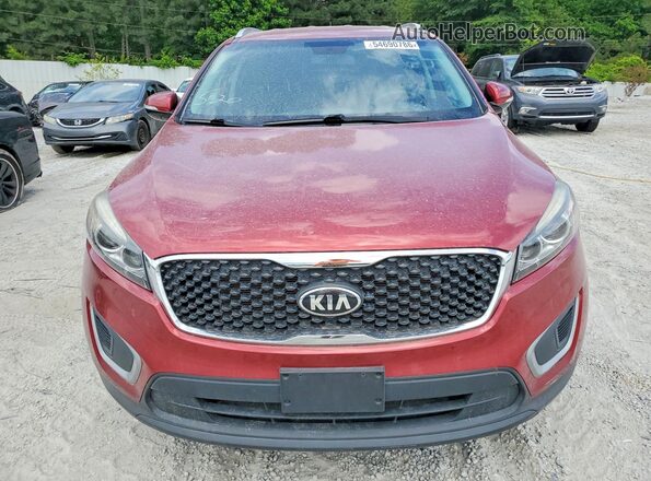 5XYPG4A55HG217383 2017 KIA SORENTO Red უკანა ხედი