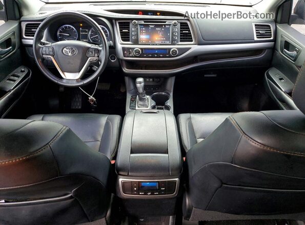 5TDJZRFH9KS614878 2019 TOYOTA HIGHLANDER Black Instrument cluster view