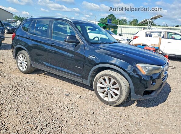 5UXWX9C51H0D99287 2017 BMW X3 Black Widok z przodu