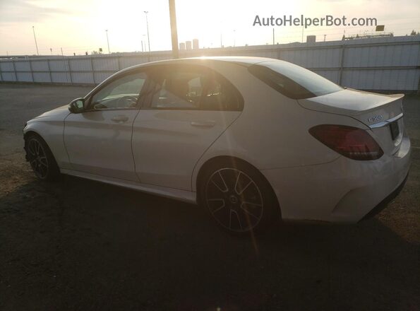 55SWF8DB0KU300790 2019 MERCEDES-BENZ C White Հետևի ձախ