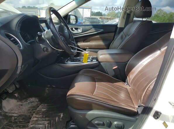 5N1DL0MN6HC528016 2017 INFINITI QX60 White Առջևի վահանակի տեսք