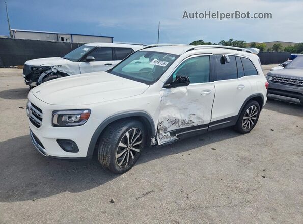W1N4M4GB1MW130255 2021 MERCEDES-BENZ GLB-CLASS White Trasero izquierdo
