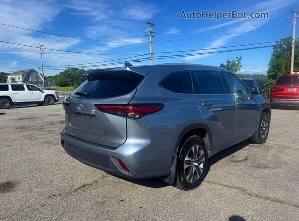5TDGZRBH6NS174915 2022 TOYOTA HIGHLANDER Серый Передняя правая четверть