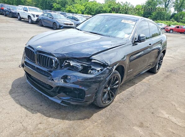 5UXKU2C59H0N84358 2017 BMW X6 Black Հետևի ձախ