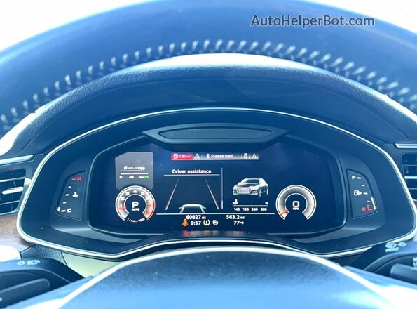 WAUL2AF23KN042249 2019 AUDI A6 White Instrument cluster view