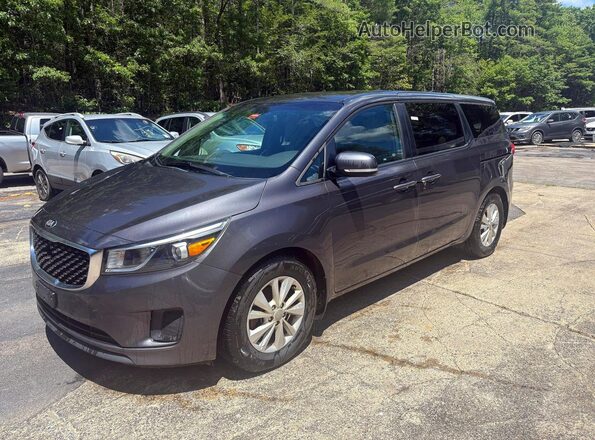 KNDMB5C17J6356389 2018 KIA SEDONA Blue Tył prawy